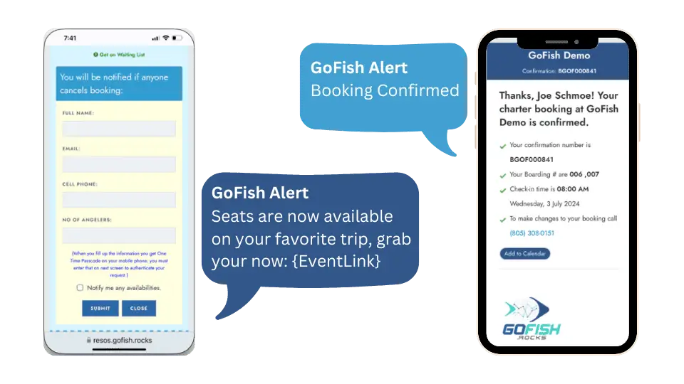 Waiting List Management GoFish.Rocks